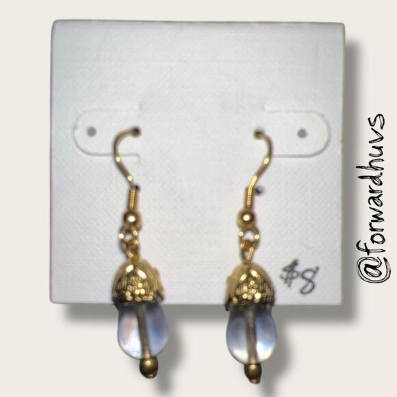 Bundle Sale 3 for $15 | Clear Bead Dangle Earrings – 1.5 Inches - Picture 5 of 9